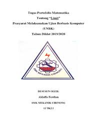 X kompetensi dasar :4.17 menyajikan data tujuanportofolio : Tugas Portofolio Matematika Pak Ebit