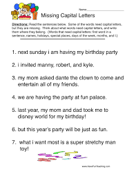 Editing Capitalization Worksheet In 2020 Capitalization Worksheets Punctuation Worksheets Writing Sentences Worksheets