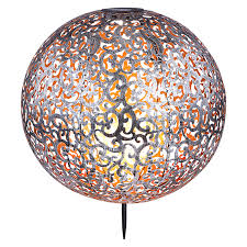 Wer eine solar kugelleuchte kaufen möchte, sollte sich vorher genau über die größe gedanken machen. Bauhaus Solar Kugelleuchte Antik Led Silber O X H 40 X 50 Cm Bauhaus