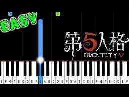 第五人格bgm ログインテーマ ピアノ簡単 初心者練習用楽譜 animelovemen youtube 楽譜 ピアノ テーマ