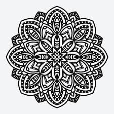 Hand drawn sketch background comes with eps and jpeg file format. Floral Ornament Circular Pattern Stock Vector Colourbox