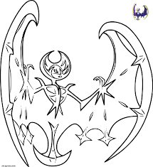 Get drawing idea and color pens , pencils staple the coloring pages together to photobook. Lunala Coloring Pages Coloring Home