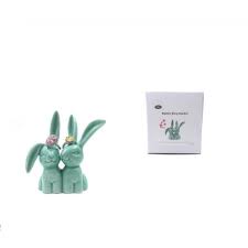 Is misplacing making your jewelry disappear? Jewelry Ring Holders Trinkets Oylz Ceramic Rabbit Bunny Jewelry Ring Holder For Wedding Rings Engagement Rings Teal Color