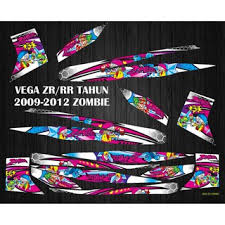 Decal stiker sticker vega zr desain keren dan racing look v2 04 spec a. Striping Vega R New