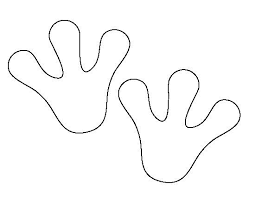 Frog Feet Pattern Frog Template Frog Coloring Pages Frog Crafts