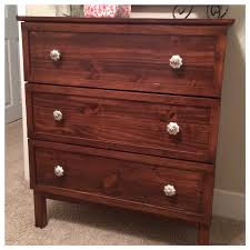 Effie Row Ikea Tarva Makeover Stain Ikea Furniture Best Wood Stain Staining Wood