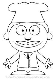 Fluffy chef cartoon character made in 100 poses. Drawing A Chef Cartoon