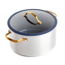 Thyme Table 12 Piece Nonstick Cookware Set Silver And Navy Walmart Com Cookware Set Nonstick Cookware Cooking Appliances