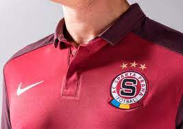 All accents are printed in white. Nike Sparta Prague 15 16 Home Kit Released Footy Headlines