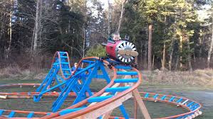 The operation of a backyard roller coaster has just as many safety risks. Navy Pilot Veteran Builds His Three Year Old Son An Incredible Airplane Themed Back Yard Roller Coaster