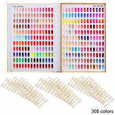 Us 26 89 10 Off Makartt 308 Colors Golden Nail Gel Polish Display Chart With Tips Nail Art Salon Set F0397 In Nail Art Equipment From Beauty