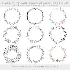 Wreath Clip Art Hand Drawn Wreath Clip Art Digital Handdrawn Etsy In 2021 Wreath Clip Art Wreath Drawing How To Draw Hands