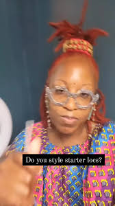 No. Nah. Nope.When you start locs you shouldn't stretch the hair. That's  why we ask not to blow dry or have heat damage. Styling starter locs  stretches the hair.The objective is to mesh not ...