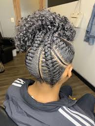 French Braids And Crochet In 2020 Natural Hair Salons Hair Styles Locs Hairstyles