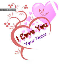 Send the card link to friends so they can also sign the card. Write Name Love Beautiful Heart Design Greeting Card Picture My Name Pix Cards