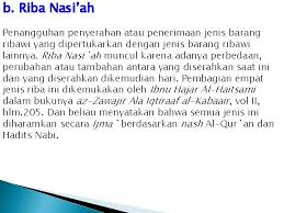 Dalam kehidupan sekarang, dimana telah terjadi perkembangan dalam aktivitas ekonomi seperti bank, asuransi, transaksi obligasi, transaksi valas, dll, kita dihadapkan pada kondisi yang serba sulit, karena hampir sebagian besar aktivitas ekonomi mengandung unsur riba. Perbankan Islam Dan Problematikanya Riba Bunga Bank Jasa