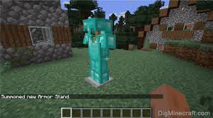 To give the player executing the command a block of diamond that can be placed . How To Summon An Armor Stand With Diamond Armor In Minecraft