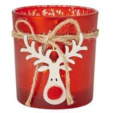 Rudolph Reindeer Christmas Votive Tea Light Holder Gingerinteriors Co Uk