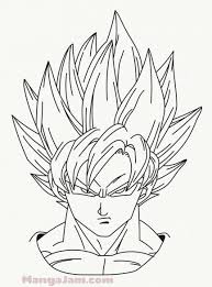 How To Draw Super Saiyan Goku From Dragon Ball Mangajam Com In 2020 Goku Drawing Dragon Drawing Dbz Drawings