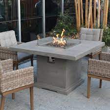 Damion Dining Concrete Propane Fire Pit Table Lynton Garden Propane Fire Pit Table Fire Pit Table Backyard Fire