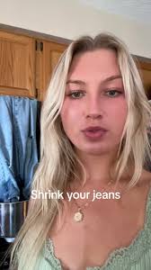 Hack to shrink your jeans #fyp