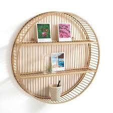 Hadga Round Bamboo Shelf Natural La Redoute Interieurs La Redoute In 2020 Bamboo Shelf Shelves Childrens Bedroom Furniture