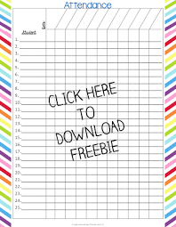 preschool attendance chart printable bedowntowndaytona com