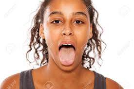 Check spelling or type a new query. Beautiful Dark Skinned Girl With Open Mouth And Tongue Out On White Background Stock Photo Picture And Royalty Free Image Image 87472661