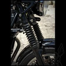 Vintage Style Modern Triumph Fork Gaiters Cafe Racer Fork Boots Bonneville Scrambler Thruxton