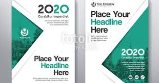 Green Color Scheme With City Background Business Book Cover Design Template In A4 Can Be Adapt To Brochure Annual Report Magazine Poster Corporate Pr Desain