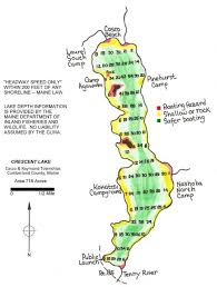 boating depth map crescent lake watershed association