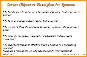 Best Job Objectives For Resume Civil Service Resumes Career ...