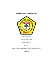Check spelling or type a new query. Resume Obm Dan Pkkmb 2019 Iqbal Rev Docx Resume Obm Dan Pkkmb 2019 Disusun Oleh Muhammad Iqbal Manajemen R3 Sigulai Insitut Bisnis Dan Informatika Course Hero