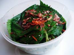Kkaenip (perilla leaf) is a green leaf vegetable with a uniquely pleasant aroma and taste. Perilla Leaf Kimchi Kkaennip Kimchi Recipe Maangchi Com
