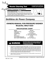 Devillbiss Air Power Company Wg1420 User Manual 14 Pages