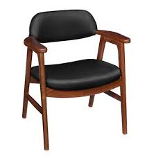 Corrigan Studio Castellano Sustainable Guest Chair Wayfair Leather Side Chair Black Leather Chair Sustainable Leather