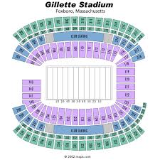 breakdown of the gillette stadium seating chart new