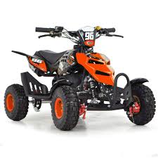 Funbikes 49cc Orange Kids Mini Quad Bike Coche Para Ninos Cuadrimoto Auto Electrico