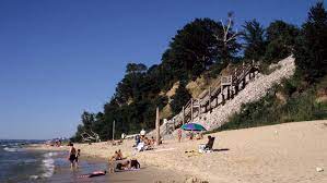 Drinking water, flush toilets, and showers are provided. Orchard Beach State Park Michigan
