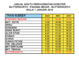 View the latest ktm komuter timetable for commuter trains within peninsular malaysia, operated by keretapi tanah melayu berhad (ktm or ktmb). Jadual Dan Tambang Komuter Butterworth Padang Besar Bermula 1 Januari 2016