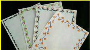 Margenes decorativos para hojas blancas para tarjetas. Margenes Para Hojas Blancas Faciles Y Bonitos A Mano