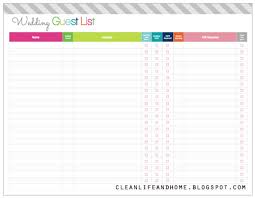 Freebie Friday Printable Wedding Guest List And Checklist Wedding Planner Printables Wedding Guest List Template Wedding Planning Printables