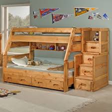 Westbrook grey twin over full staircase bunk with twin size urban trundle bed. Wooden Bunk Beds With Stairs And Drawers Cheaper Than Retail Price Buy Clothing Accessories And Lifestyle Products For Women Men