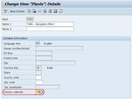 Sap Pm Create Factory Calendar Assign To Plant