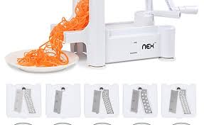Trim one end to make it flat and even. Spiralizer 5 Blade Vegetable Slicer Review Top Vegetable Spiralizer