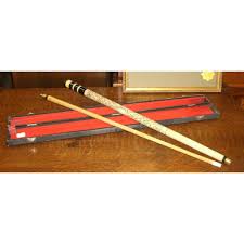 Ozone billiards is your source for pool cue racks and portable cue holders. Hand Carved Exotic Tiki Themed Mother Of Pearl Inlay Vintage Pool Cue Chairish