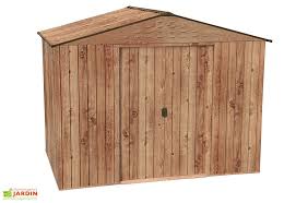 Abri De Jardin En Metal Duramax Woodgrain Imitation Bois 5 M Duramax En 2020 Abri De Jardin Abri Terrasse Bois