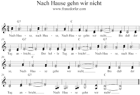 Hier gibt es ebenfalls zwei richtige schreibweisen, wobei wir auch hier zu hause empfehlen. Nach Hause Gehn Wir Nicht