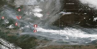 Alberta has declared a state of emergency after more than 80,000 people were ordered to evacuate. Take A Look At Alberta S Out Of Control Wildfires From Space Photos News