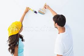 Couple walking on the new york high line painting. Happy Young Couple Painting Together Stock Photo C Wavebreak Media 5720793 Stockfresh